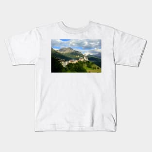 Clouds over Colle Santa Lucia Kids T-Shirt